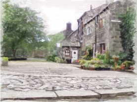 Weavers Square, Heptonstall -- 2010 Calderdale calendar